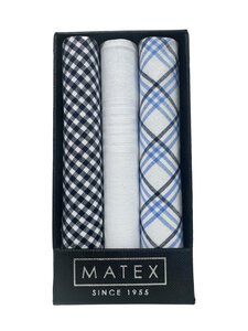 Matex - Taskuliina 3-pack - 623-BLUE/WHITE Matex - Taskuliina 3-pack - 623-BLUE/WHITE | Stockmann