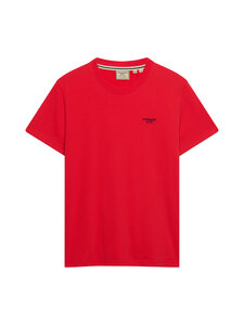 Superdry - Essential Stacked Logo Embroidery t-paita - OMP LOLLIPOP RED/NAVY | Stockmann