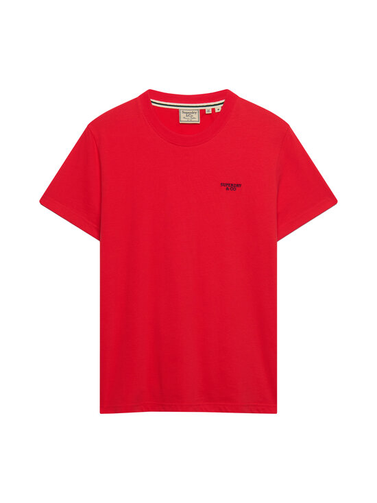 Superdry - Essential Stacked Logo Embroidery t-paita - OMP LOLLIPOP RED/NAVY | Stockmann - photo 1