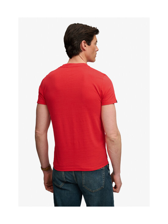 Superdry - Essential Stacked Logo Embroidery t-paita - OMP LOLLIPOP RED/NAVY | Stockmann - photo 5