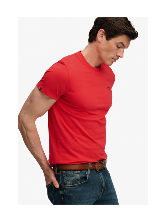 Superdry - Essential Stacked Logo Embroidery t-paita - OMP LOLLIPOP RED/NAVY | Stockmann - photo 6