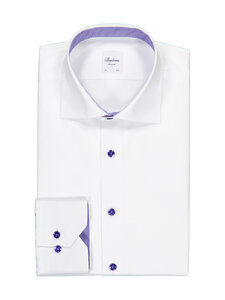 Stenströms - Regular Contrast-kauluspaita - 000 WHITE | Stockmann
