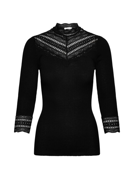 Rosemunde - RWBenita Lace -silkkisekoitepaita - 010 BLACK | Stockmann - photo 1