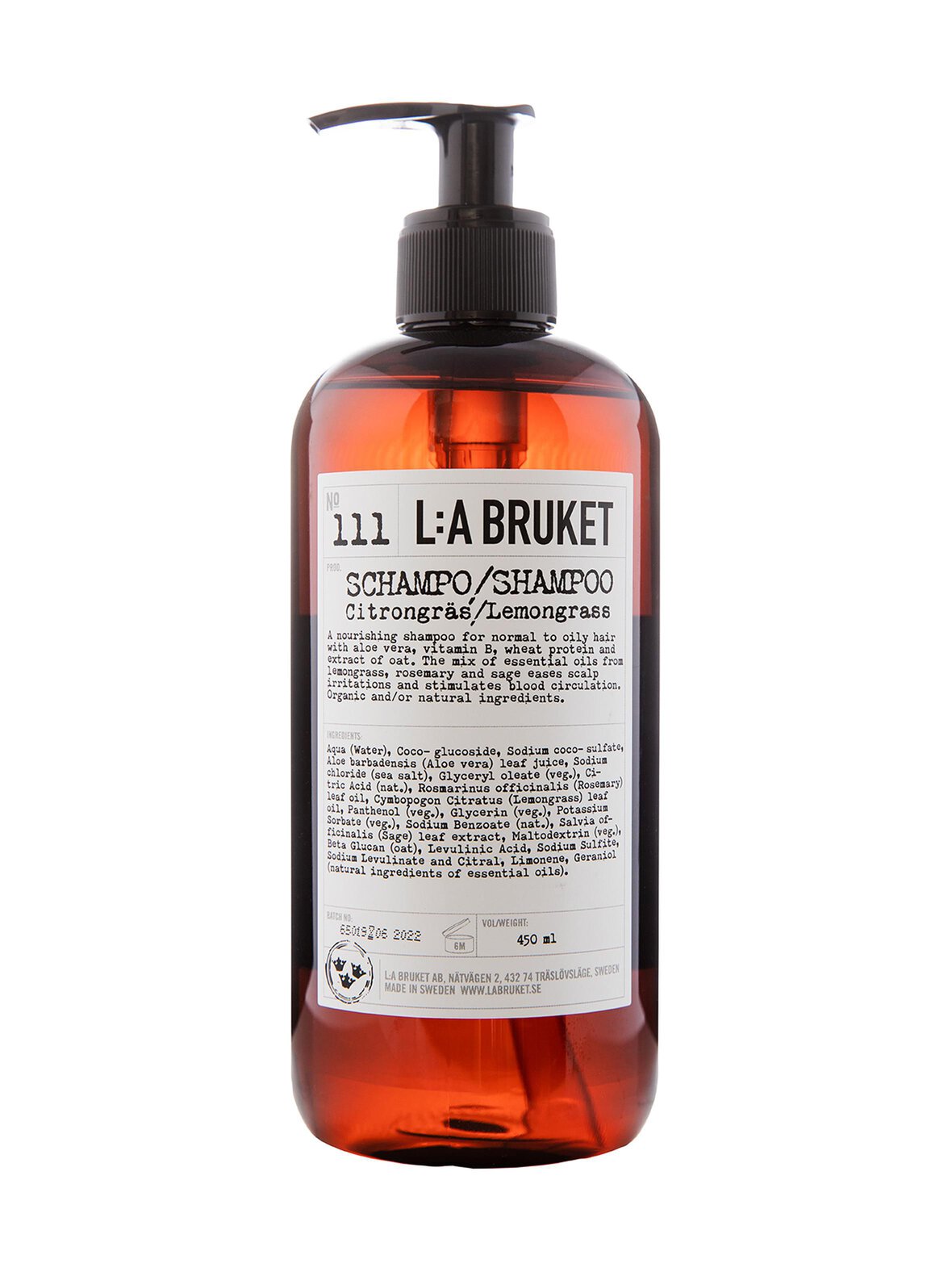 № 111 Lemongrass -shampoo 450 ml