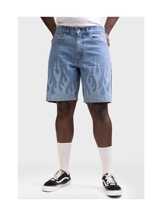 Redefined Rebel - Tokyo Print Flame -farkkushortsit - LIGHT BLUE FLAME | Stockmann - photo 3