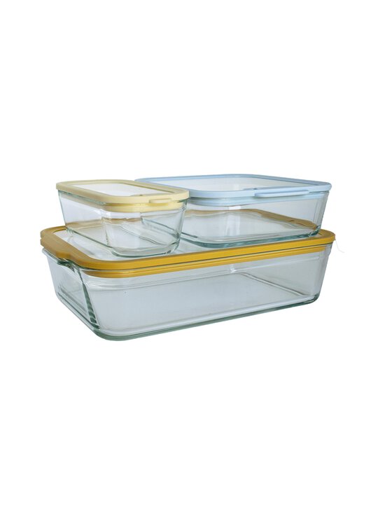 Pebbly - Glass Cooking -vuokavuokasetti 3-pack - STEEL | Stockmann - photo 2