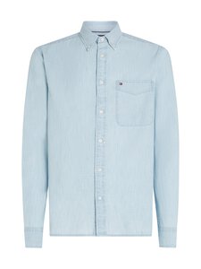 Tommy Hilfiger - Chambray Pocket -kauluspaita - 0GZ LIGHT BLUE CHAMBRAY | Stockmann