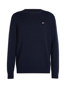 Tommy Jeans - Slim Essential Light -puuvillaneule - C1G DARK NIGHT NAVY | Stockmann
