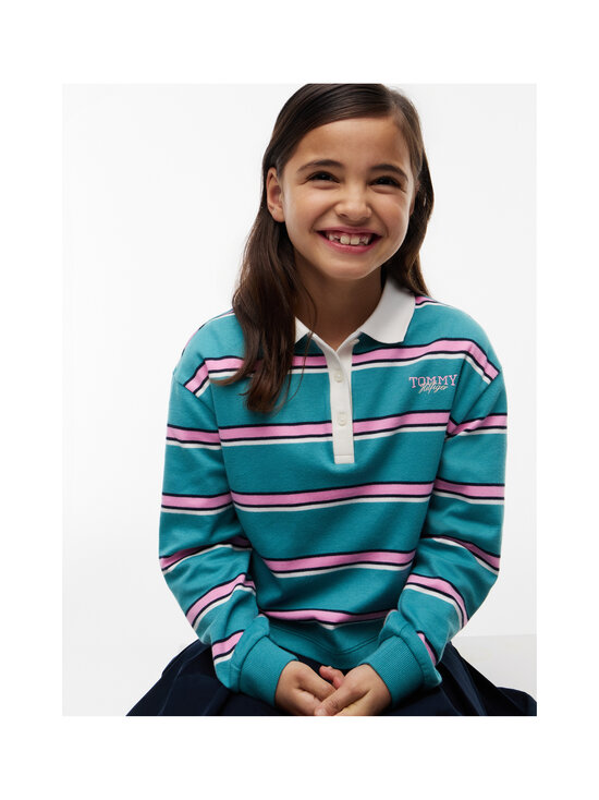 Tommy Hilfiger - Rugby Stripe krekls - CT3 PLATINUM TEAL STRIPES | Stockmann - photo 5