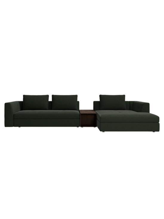 BoConcept - Bergamo-sohva Bologna-kangas 3256 tummanvihreä / tumma tammi L 334 cm - GREEN | Stockmann - photo 1
