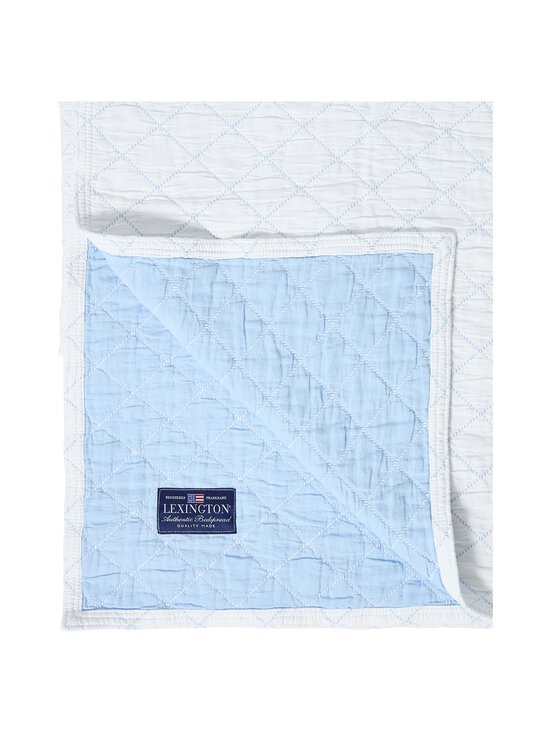 Lexington - Jacquard Organic Cotton -päiväpeitto - WHITE/BLUE | Stockmann - photo 4