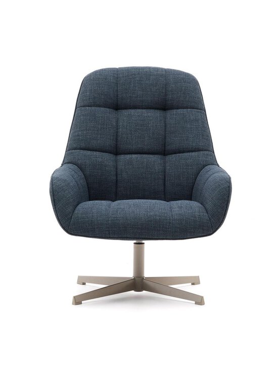 Kave Home - Jaspe-nojatuoli Noble-kangas sininen / harmaa - BLUE | Stockmann - photo 2