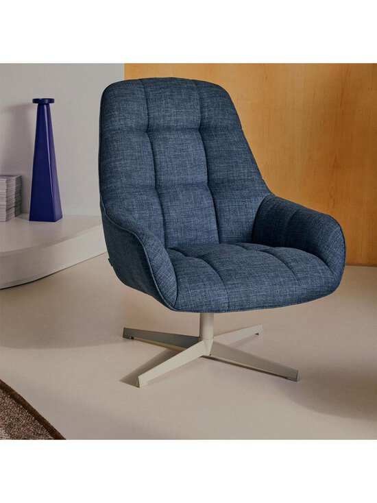 Kave Home - Jaspe-nojatuoli Noble-kangas sininen / harmaa - BLUE | Stockmann - photo 8