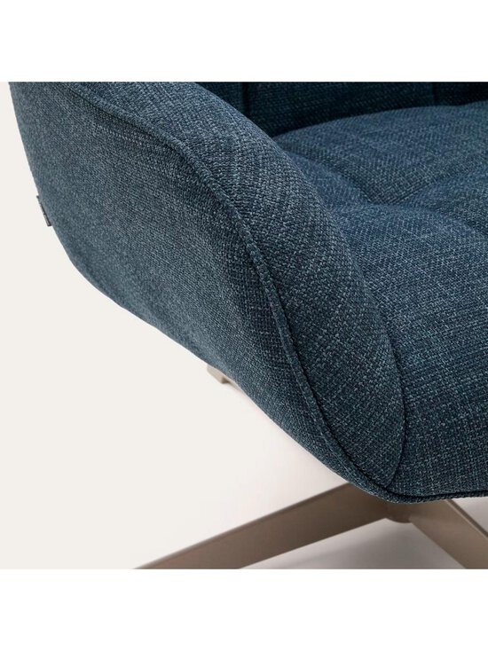 Kave Home - Jaspe-nojatuoli Noble-kangas sininen / harmaa - BLUE | Stockmann - photo 6