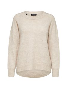 Selected - SlfLulu LS Knit O-Neck -villasekoiteneule - 13-0905 TCX BIRCH | Stockmann