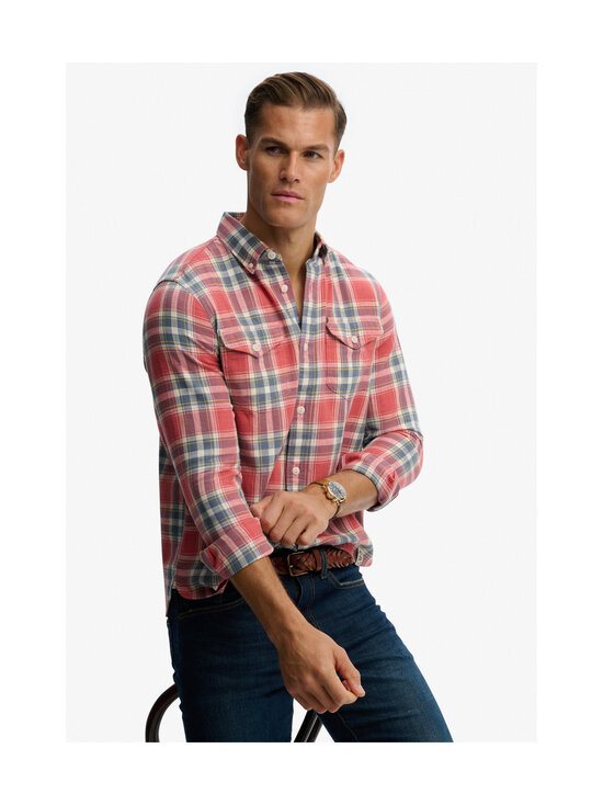 Superdry - Triiksärk Merchant Lite Check - J9V WASHED ROSE CHECK | Stockmann - photo 3