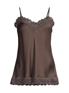 A+more - Serenity Modal Lace -satiinitoppi - BROWN | Stockmann