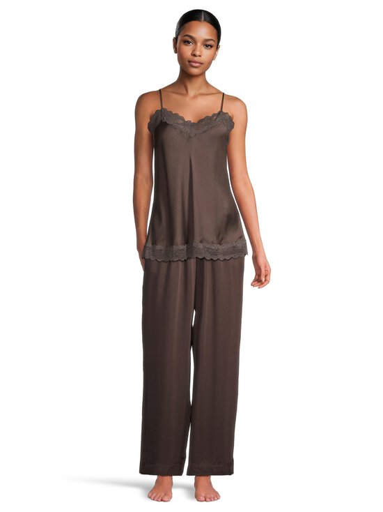 A+more - Serenity Modal Lace -satiinitoppi - BROWN | Stockmann - photo 2