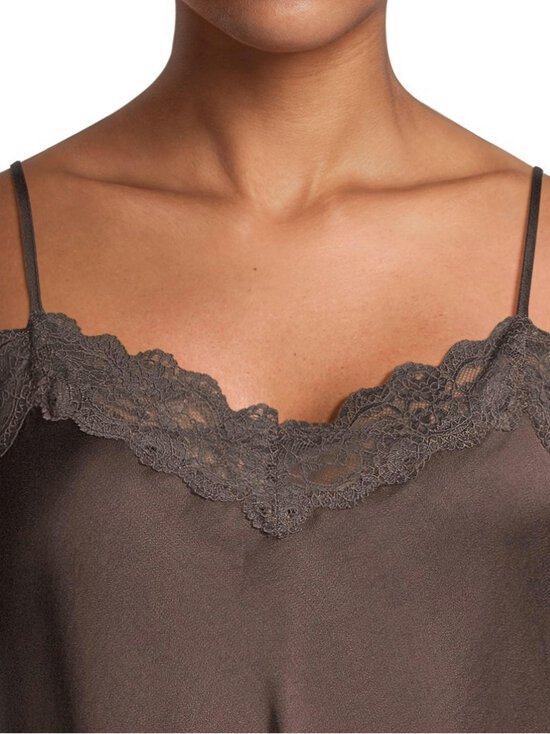 A+more - Serenity Modal Lace -satiinitoppi - BROWN | Stockmann - photo 4