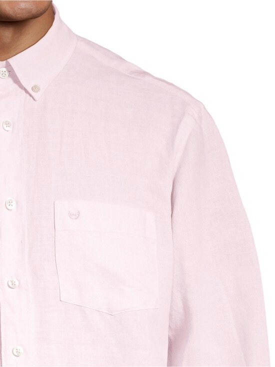Cap Horn - Michael Classic Fit Linen Blend -kauluspaita - LT. PINK 2TONE | Stockmann - photo 4