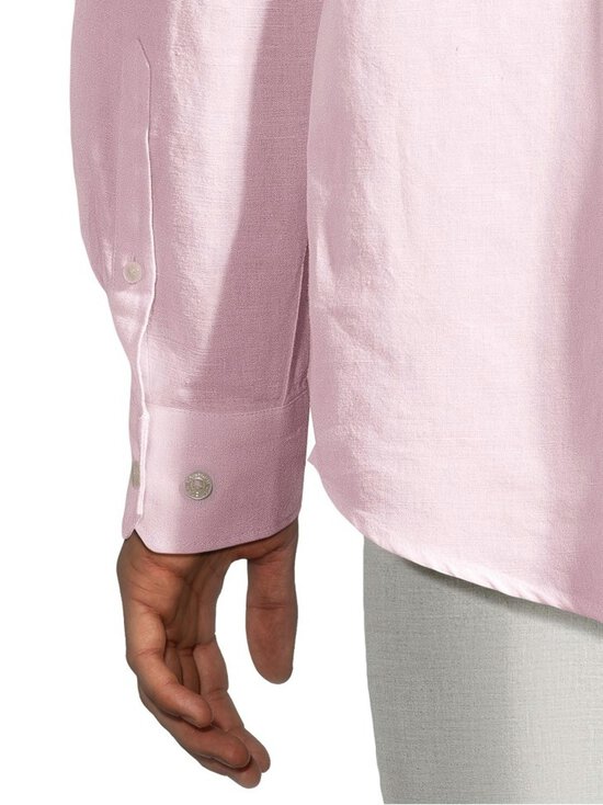 Cap Horn - Michael Classic Fit Linen Blend -kauluspaita - LT. PINK 2TONE | Stockmann - photo 5