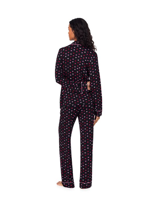 Dkny - Notch Top & Sleep Pant -pyjama - 006 BLACK MULTI LIPS | Stockmann - photo 4