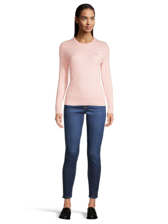 GANT - Stretch-palmikkoneulepusero - 647 APRICOT PINK | Stockmann - photo 2
