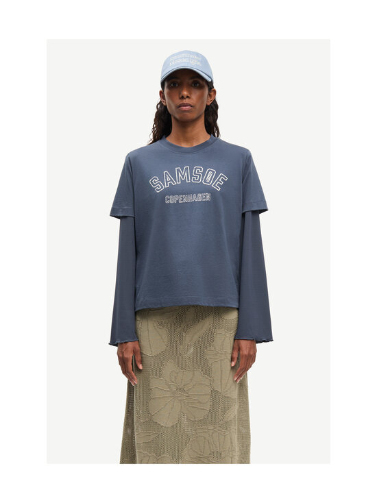 Samsoe Samsoe - Sacamino t-paita - CLR002782 OMBRE BLUE LOGO | Stockmann - photo 3