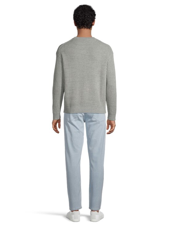 Maison Kitsuné - Fox Head Cotton Ribbed -neule - 0136 PATINA GREY | Stockmann - photo 3
