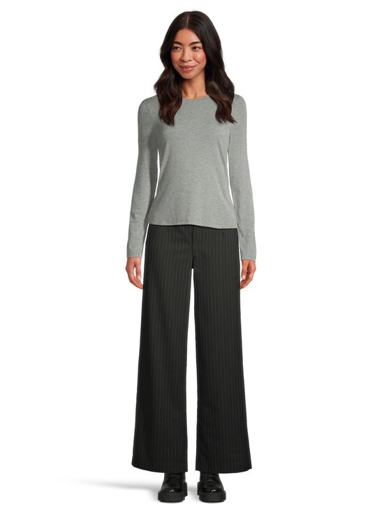 Object - Püksid ObjLisa Wide - BLACK STRIPES:GREY - photo 3 Object - Püksid ObjLisa Wide - BLACK STRIPES:GREY | Stockmann - photo 3