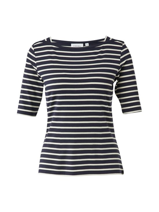 Comma - Boatneck Stribe t-paita - 59G4 NAVY WHITE STRIBE | Stockmann - photo 1