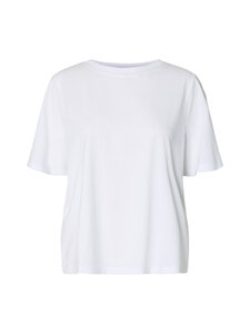 Selected - SlfAssia Detail t-paita - BRIGHT WHITE | Stockmann