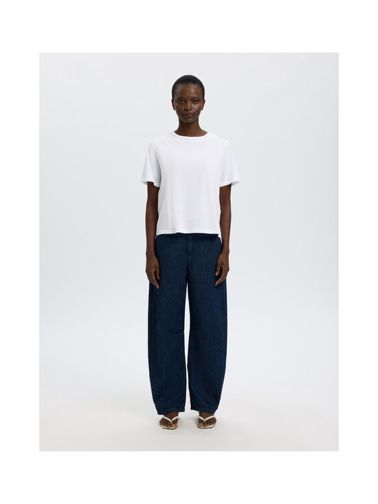 Selected - SlfAssia Detail t-paita - BRIGHT WHITE | Stockmann - photo 2