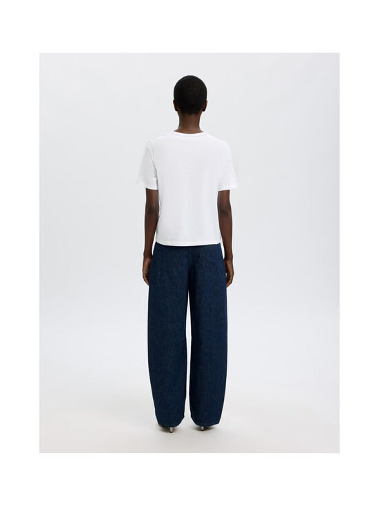 Selected - SlfAssia Detail t-paita - BRIGHT WHITE | Stockmann - photo 3