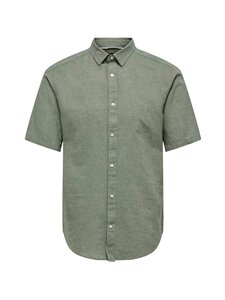 Only & Sons - OnsCaiden-kauluspaita pellavalla - SWAMP | Stockmann
