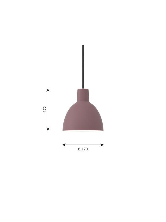 Louis Poulsen - Toldbod-riippuvalaisin Ø 17 cm - DARK ROSE - photo 2 Louis Poulsen - Toldbod-riippuvalaisin Ø 17 cm - DARK ROSE | Stockmann - photo 2