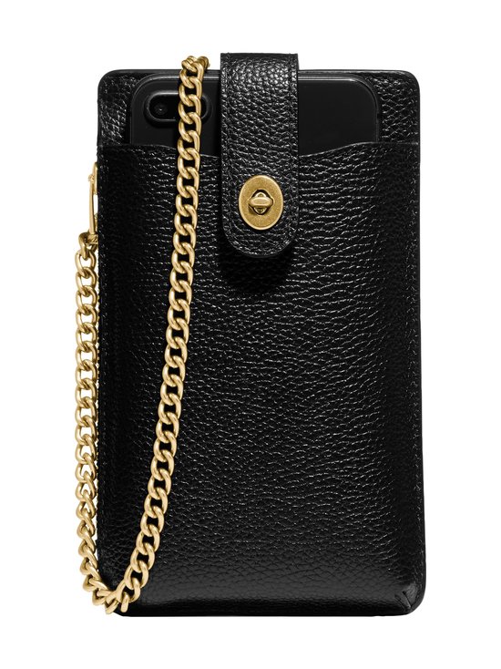 Turnlock Chain Phone Crossbody -nahkalaukku