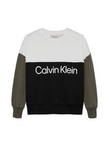 Calvin Klein Kids - Terry Blo king -collegepaita - BEH CK BLACK/ OLIVE / WHITE | Stockmann