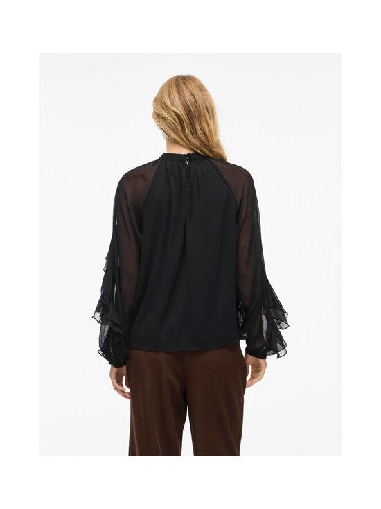 Vila - ViBinna High Neck -sifonkipusero - BLACK BEAUTY | Stockmann - photo 4