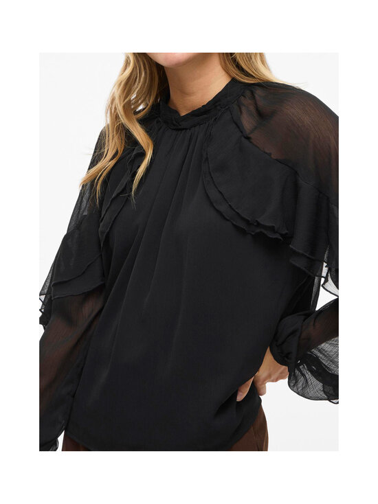 Vila - ViBinna High Neck -sifonkipusero - BLACK BEAUTY | Stockmann - photo 6