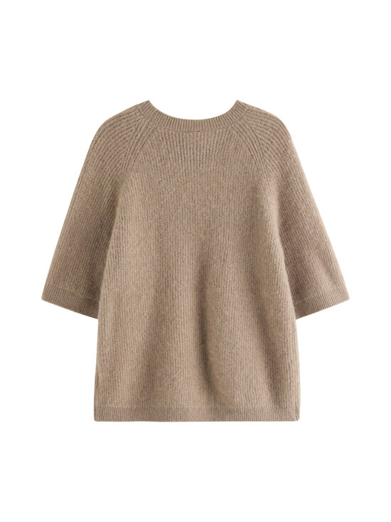 Lindex - Knitted Short Sleeve -neule - 9841 KHAKI | Stockmann - photo 2
