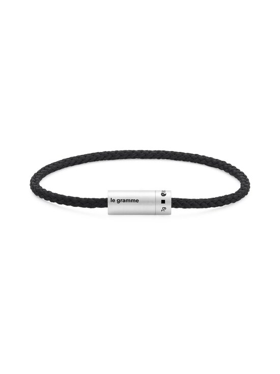 le gramme - Käevõru 7g Brushed Black Nato Cable - SILVER - photo 1 le gramme - Käevõru 7g Brushed Black Nato Cable - SILVER | Stockmann - photo 1