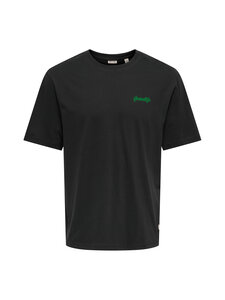 Only & Sons - OnsMalik Tropico Relax t-krekls - BLACK PRINT:GREENLIFE | Stockmann