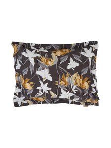 Villa Stockmann - Iris satīna spilvendrāna - DK.GREY/WHITE/SAND COMBO | Stockmann