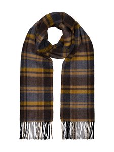 CONSTRUE - Seattle vilnas šalle - 902 BROWN YELLOW CHECK | Stockmann