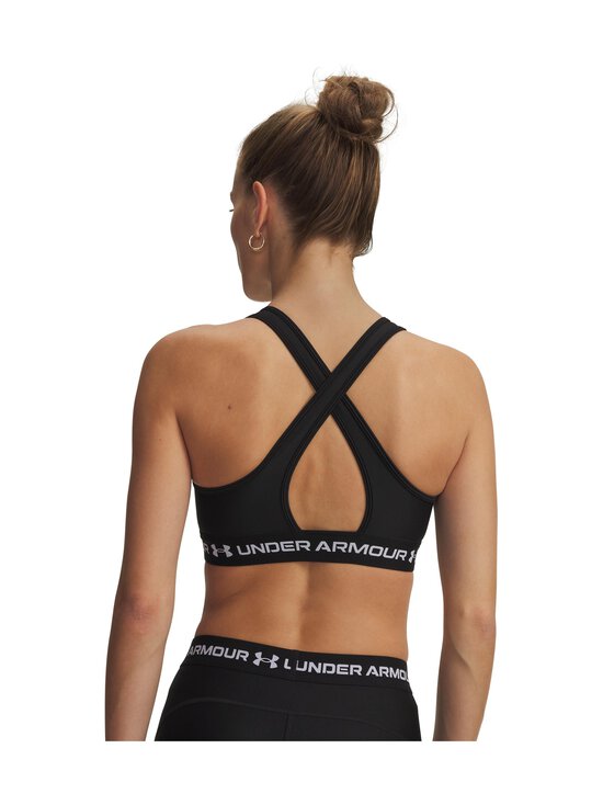 Under Armour - Crossback Mid -urheiluliivit - 011 BLACK MEDIUM HEATHER | Stockmann - photo 2