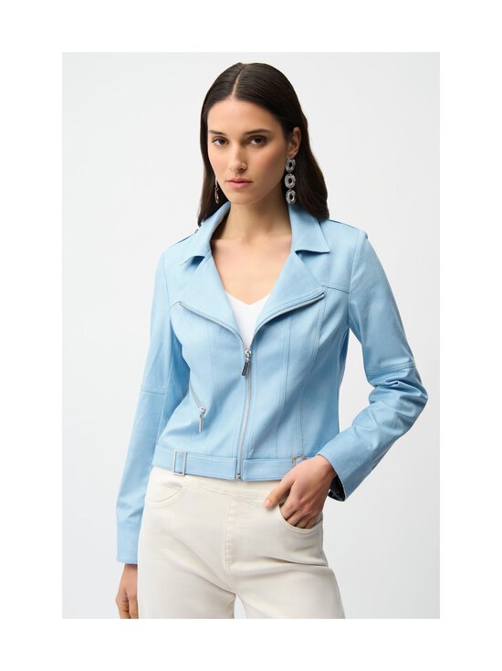 Joseph Ribkoff - Kunstseemisnahast jakk Foiled Faux Suede - 4373 SKY BLUE | Stockmann - photo 2