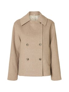 Selected - SlfAlma-villasekoitetakki - SANDSHELL DETAIL:MELANGE Selected - SlfAlma-villasekoitetakki - SANDSHELL DETAIL:MELANGE | Stockmann