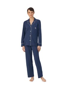 Lauren Ralph Lauren - Notch Collar Set -pyjama 2-osainen - 401 NAVY PRT | Stockmann