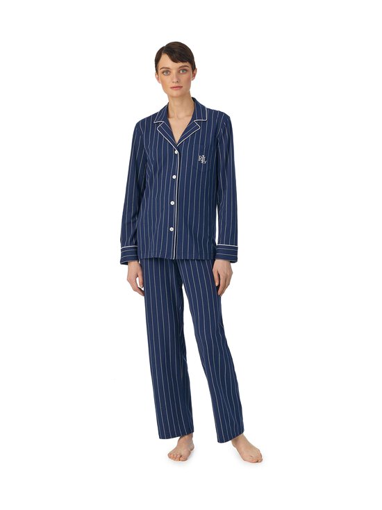 Lauren Ralph Lauren - Notch Collar Set -pyjama 2-osainen - 401 NAVY PRT | Stockmann - photo 1